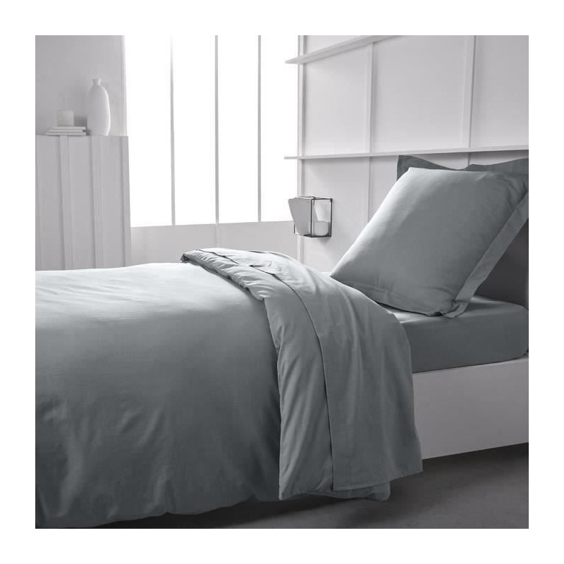 TODAY ESSENTIAL SUCK COVER - 140 x 200 cm - 1 person - 100% UNE cotton
