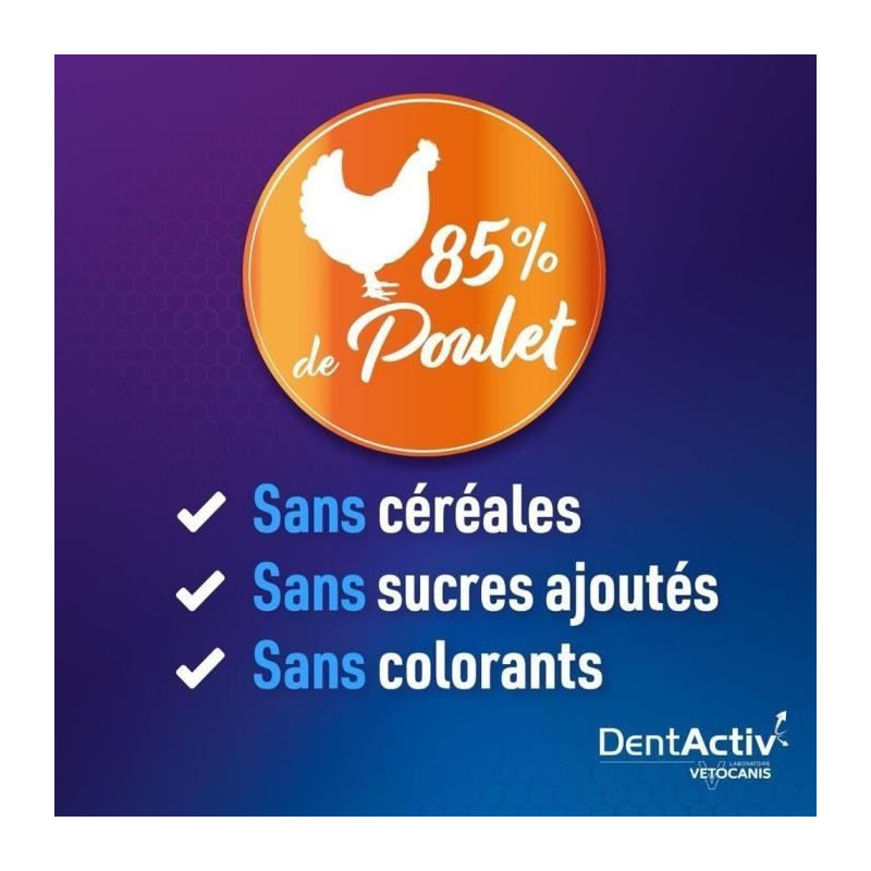 DentActiv - 10 Sticks - VETOCANIS - Chicken Oral Hygiene for Cats