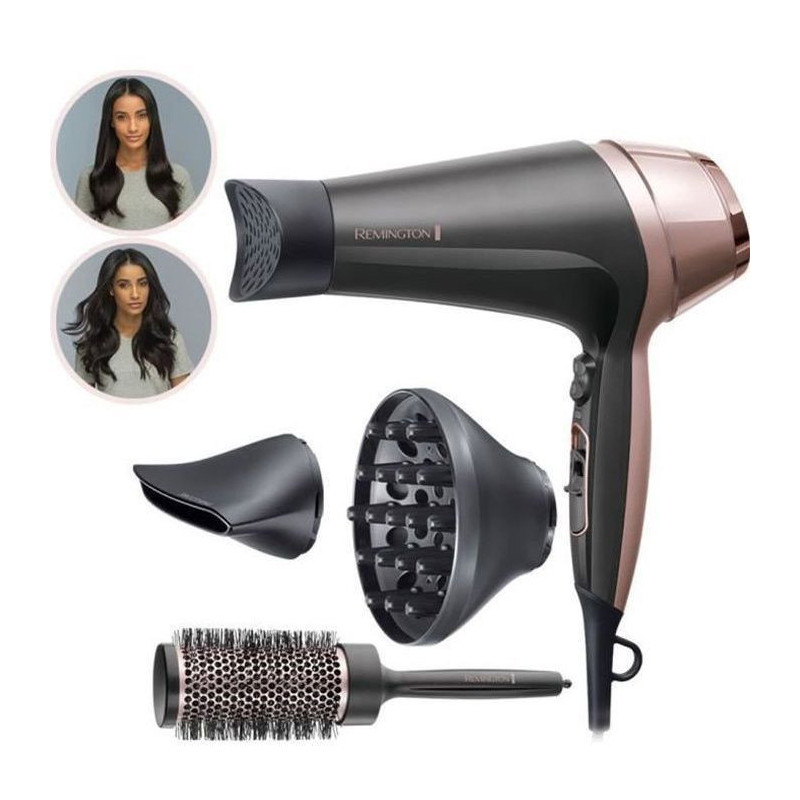 Remington D5706 Hairdressing Set, Ionic Hair Dryer Curl Confidence 220