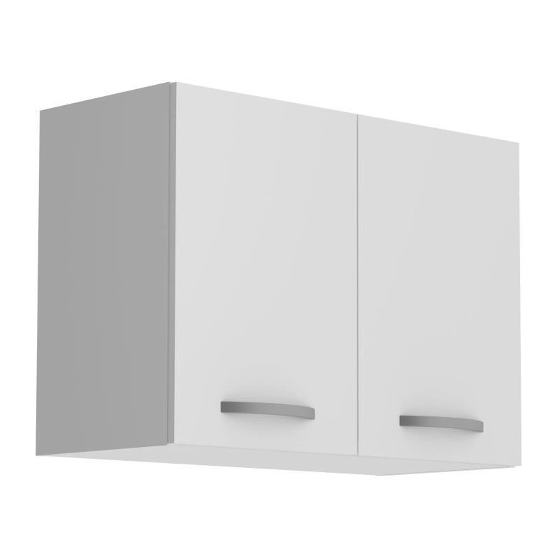 OSLO High cabinet 2 doors - White - L 80 x D 36 x H 58 cm