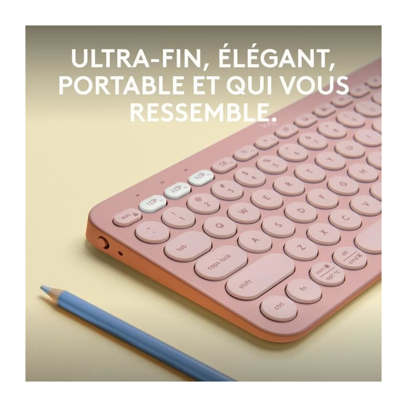 LOGITECH - Wireless keyboard - Pebble Keys 2 K380s - Bluetooth - Easy-