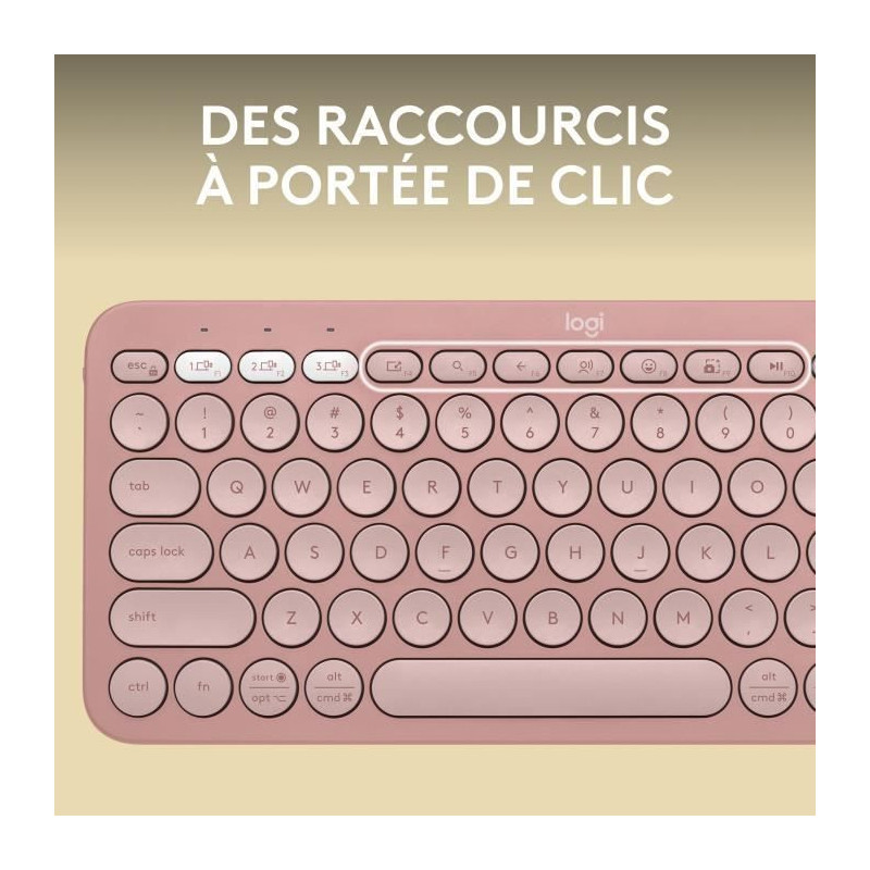 LOGITECH - Wireless keyboard - Pebble Keys 2 K380s - Bluetooth - Easy-
