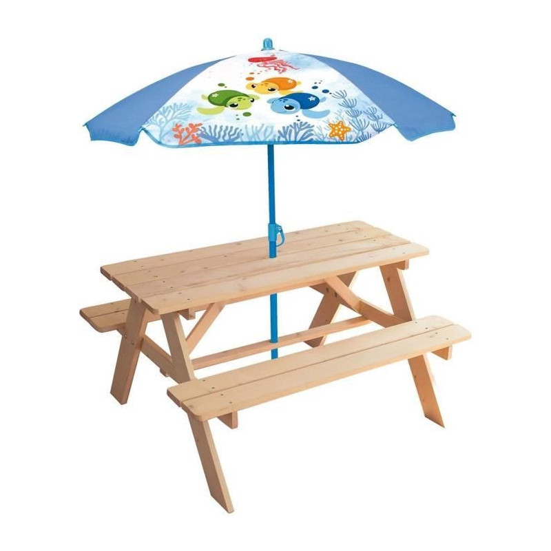 Garden furniture - FUN HOUSE - Ma Petite Carapace wooden picnic table