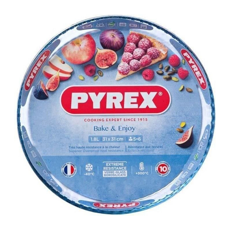 PYREX Classic Glassware pie plate 30 cm transparent