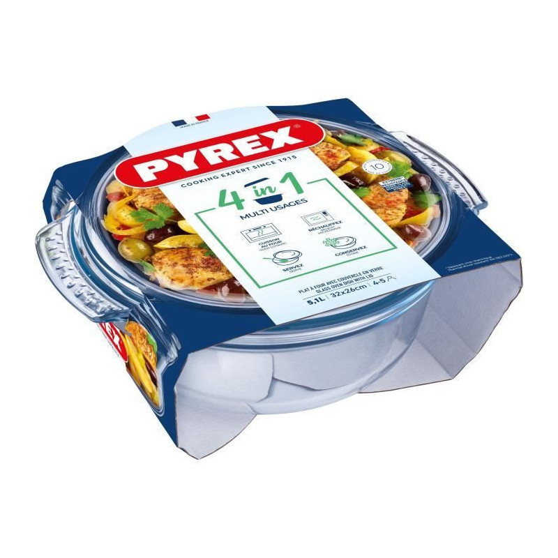 PYREX - 118A000/7043 - Cocotte ronde - 32cm * 27cm - Pyrex Classic - 3