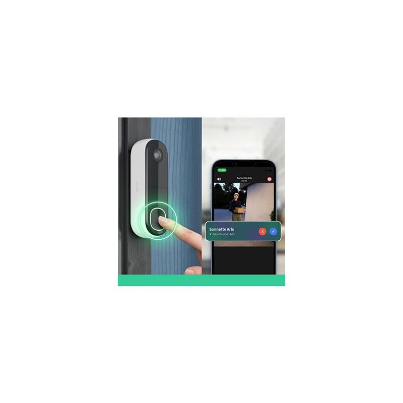 Video Doorbell - ARLO - AVD3001-100EUS - Direct Wi-Fi connection - Bui