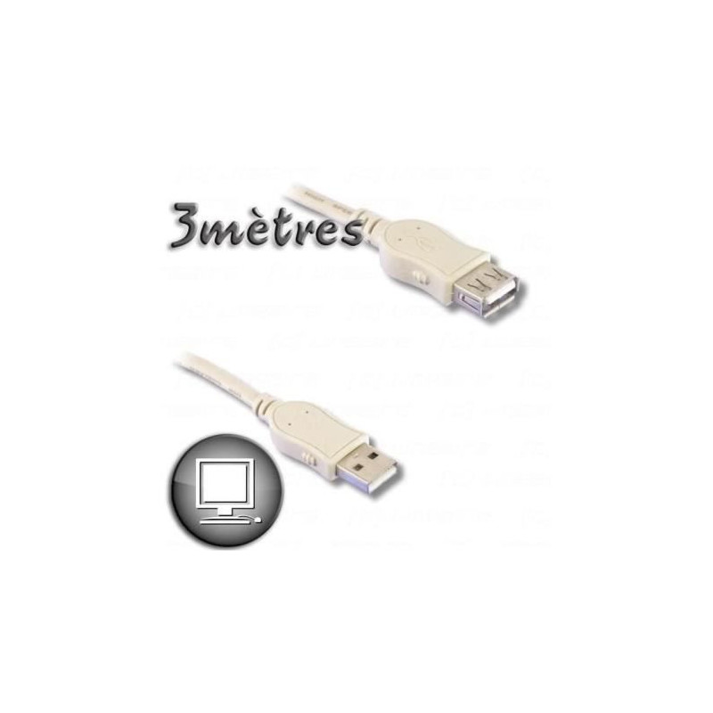 Extension cable USB 2.0 A male / A female 3m