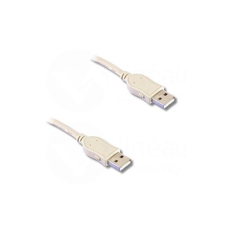 USB 2.0 Hi-Speed cable, type A male / type A male, 1m80
