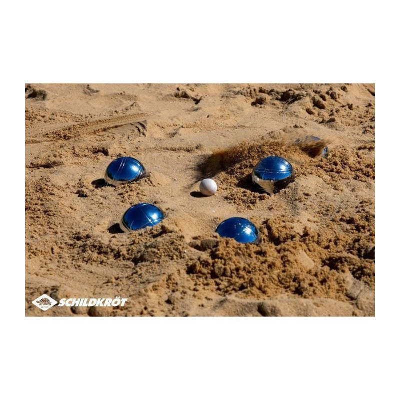 Schildkrot Funsport Petanque Ball Set Silver and Black - 4000885700084