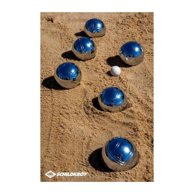 Schildkrot Funsport Petanque Ball Set Silver and Black - 4000885700084