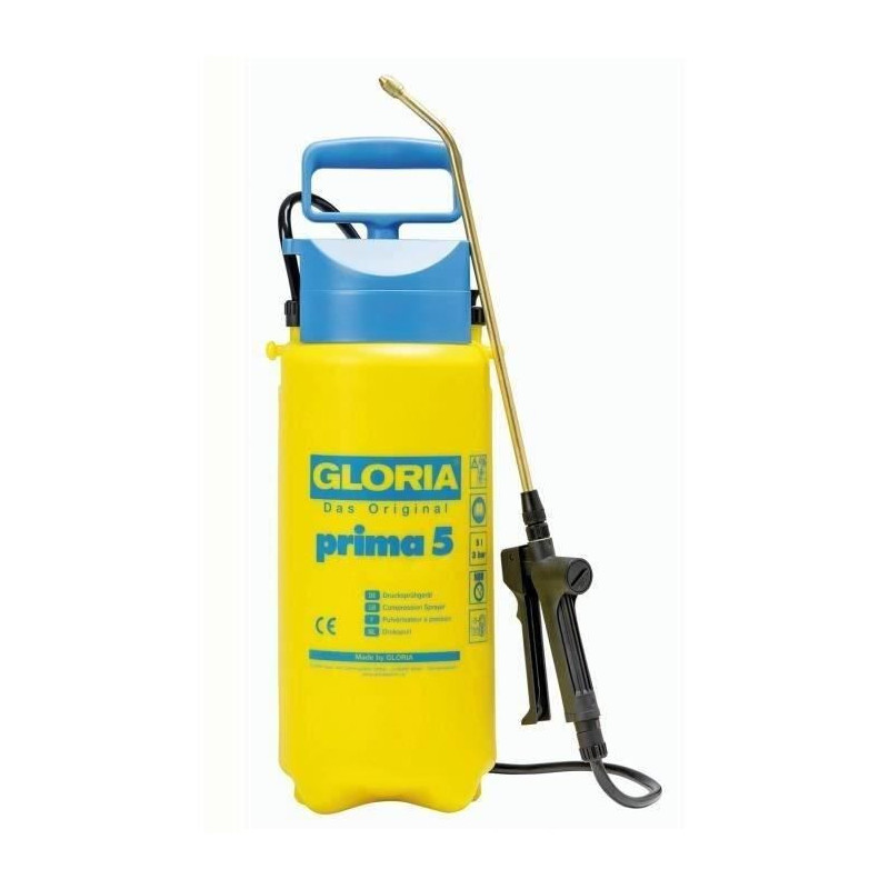 Pressure for 5L Gloria Prima 5 pressure - with lance and brass nozzle