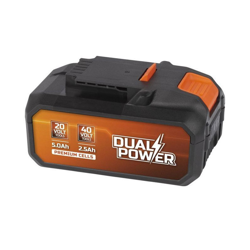 2x20v 2.5Ah battery for 40V or 5Ah tool on 20V Dual Power Powdp9037 to