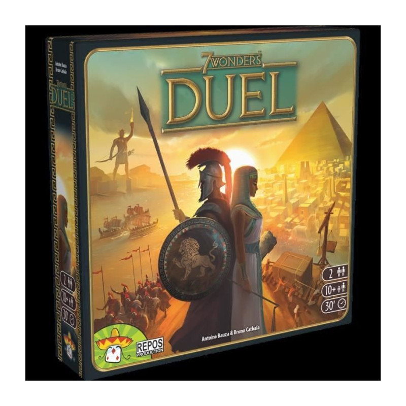 ASMODEE - 7 Wonders Duel - Standalone Game for 2 Players - Board Game