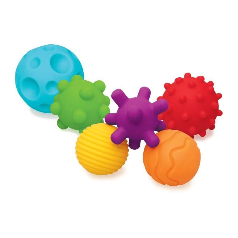 sensory balls - INFANTINO - Baby toy - Blue color - Soft plastic
