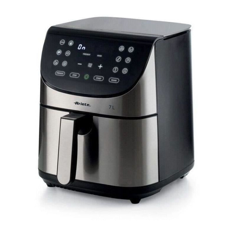 ARIETE digital oil-free fryer - brushed stainless steel - XXL 2 kilos
