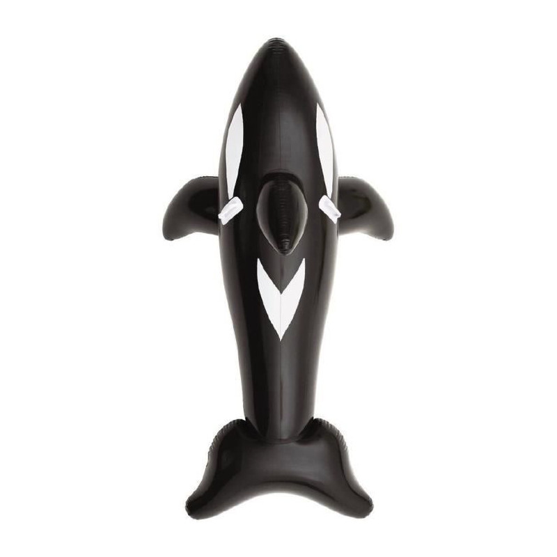 straddling inflatable killer whale with handles 2.03x1.02m