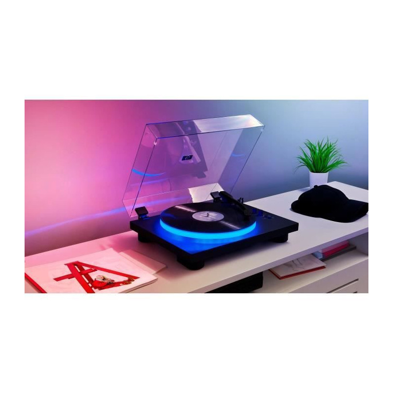 Record Player - BIGBEN INTERACTIVE - Light-up Platter - Belt Drive - B
