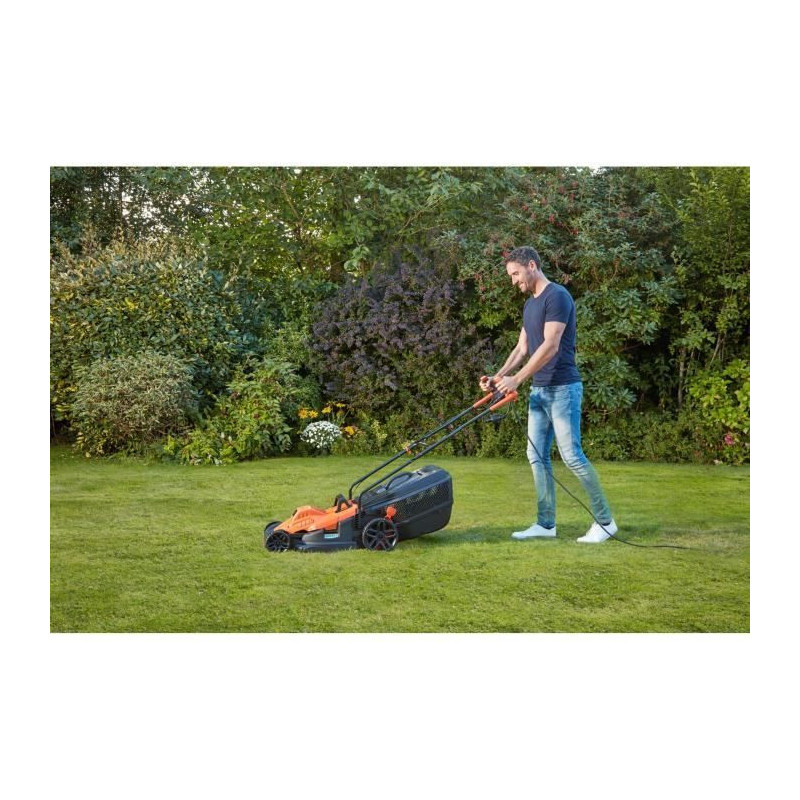 BLACK & DECKER Lawnmower 38cm 1600W - Handle Bike BEMW471BH