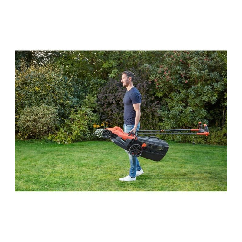 BLACK & DECKER Lawnmower 38cm 1600W - Handle Bike BEMW471BH