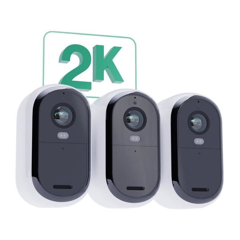 ARLO Essential2 Connected Security Camera - 3 Pack - 2K Resolution - C