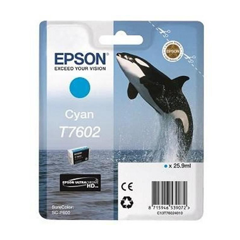 Epson T7602 Cyan Orb Cartridge