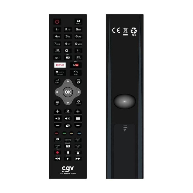 Replacement remote control - CGV - FIDELIO Philips - For Philips telev