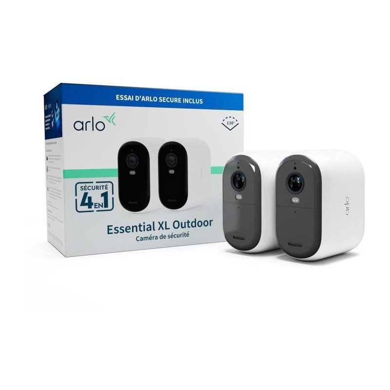 Pack 2 Cameras - ARLO - FHD XL Essential2 - Outdoor - Battery - Night