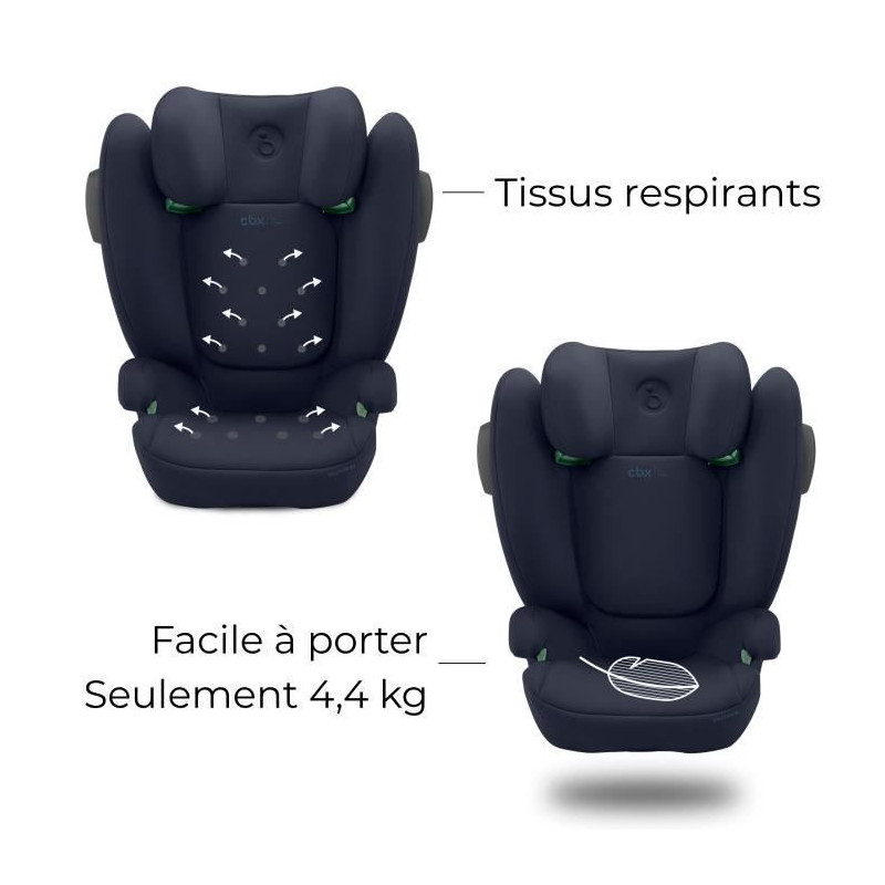 Car seat - CYBEX - Solution B3 i-fix - Group 2/3 - Reclining - Bay Blu