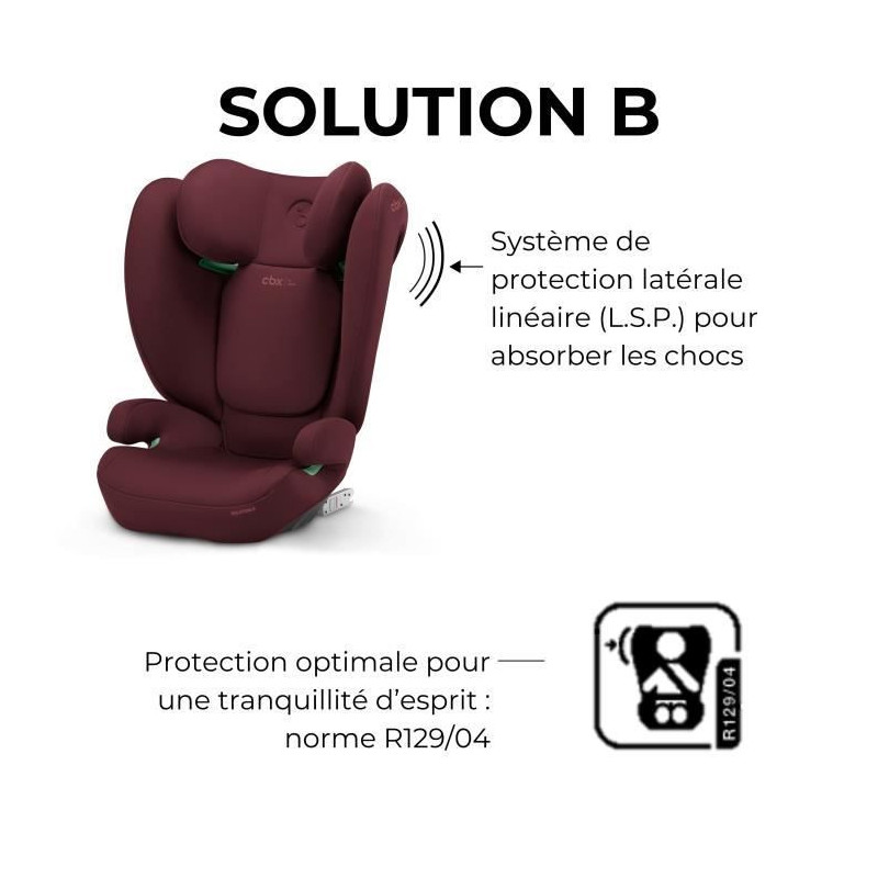 AUTO SEP SOLUTION B I -FIX DYNAMIC RED CYBEX - Group 2/3 - Red