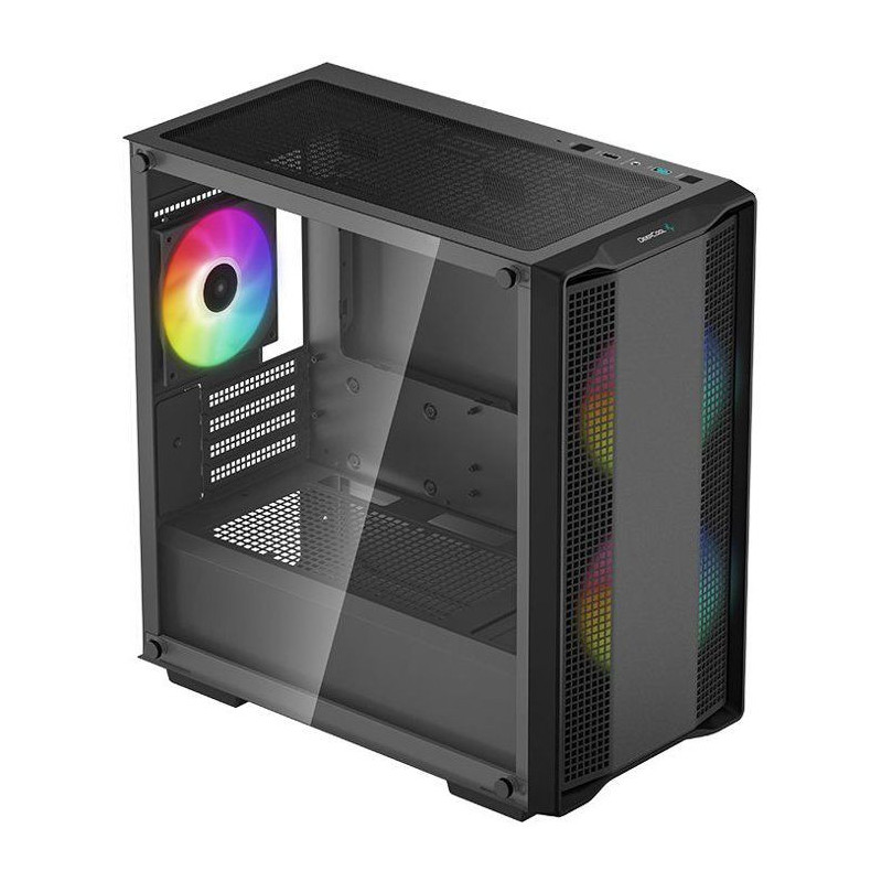 PC case - DEEPCOOL - CC360 A-RGB (Black) - Mini tower - Micro-ATX form