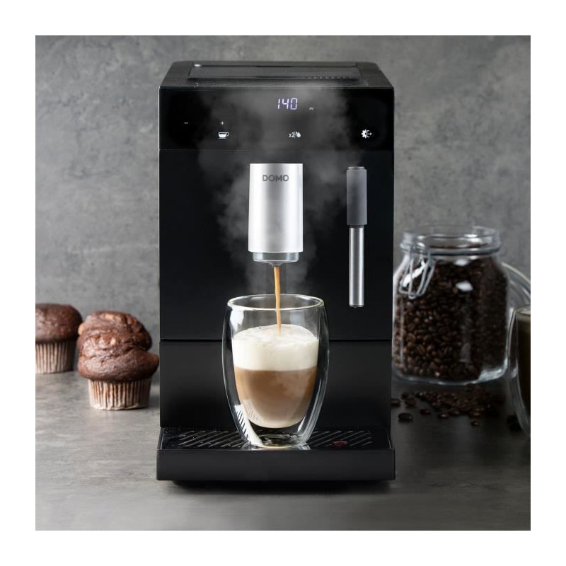 Automatic espresso machine with grinder - DOMO - DO1150K - 1350 W - 19