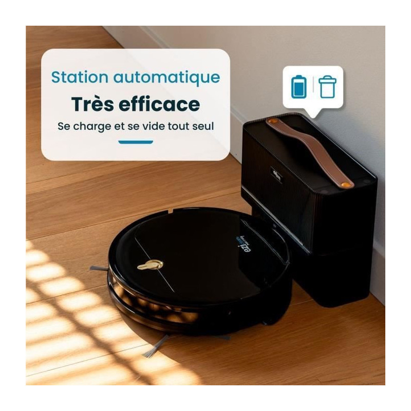 EZICLEAN I-Bot Z5 Connected Robot Vacuum Mop - 75 min - 2.6Kpa - 60-90