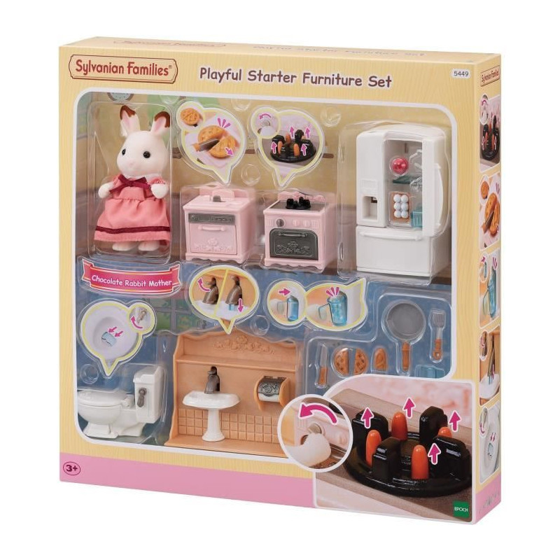 The Cozy Cottage and Maman furnishings set - Sylvanian Families - 5449