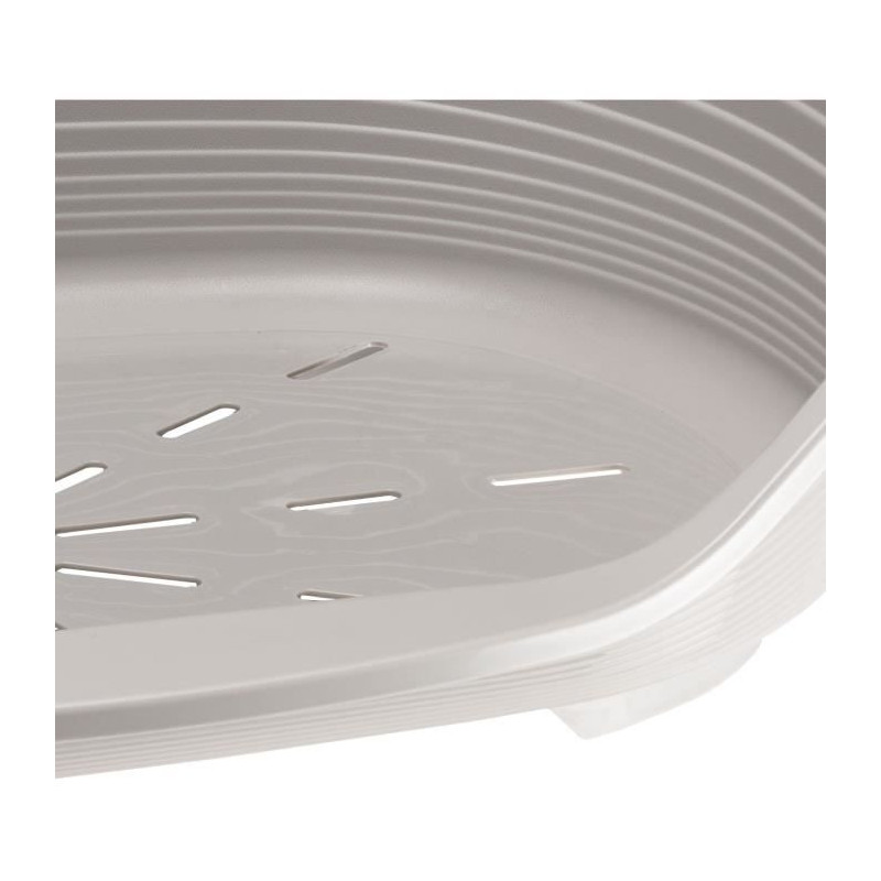 SIESTA DELUXE Basket Size 4 - 61.5*45*21.5 cm - Light Grey - FERPLAST