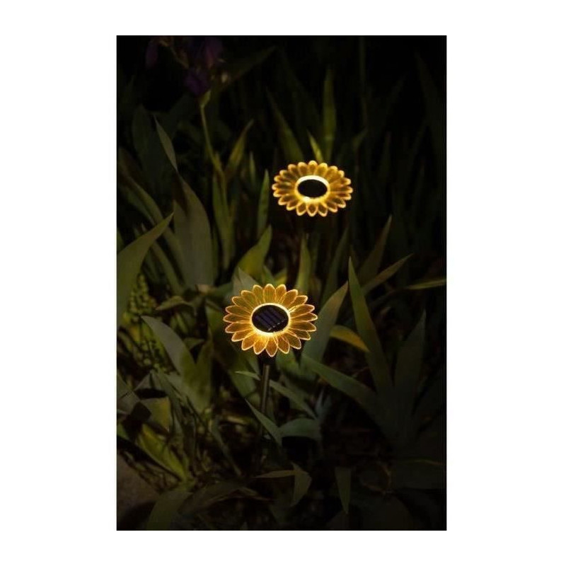 GALIX G4460 solar light decoration - Sunflower shape - H44cm