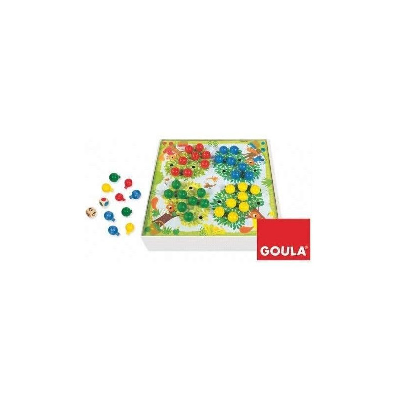 Educational game - GOULA - Counting trees - Wooden apples and dice
