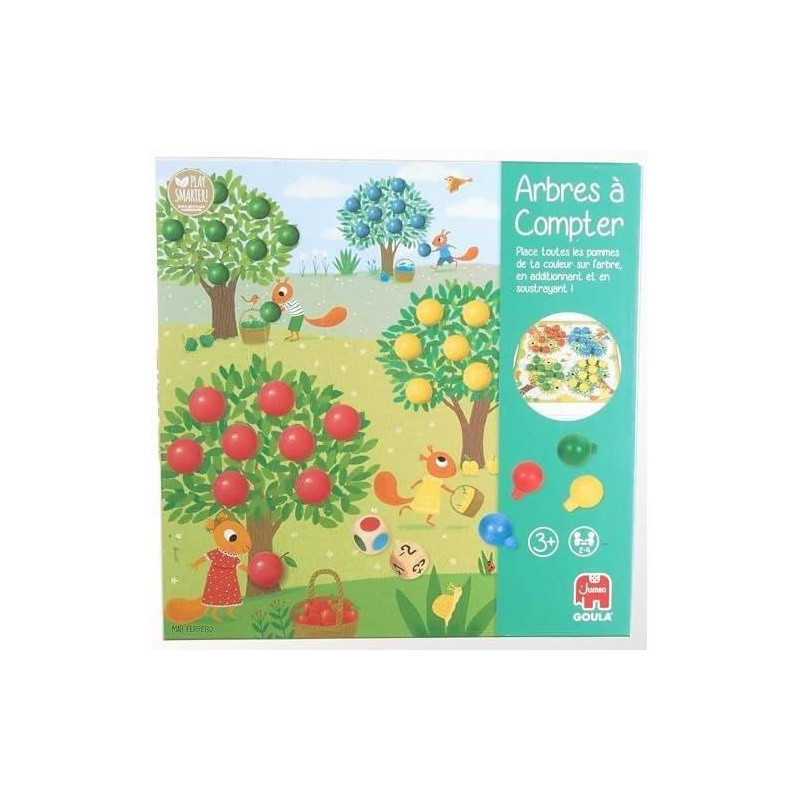 Educational game - GOULA - Counting trees - Wooden apples and dice