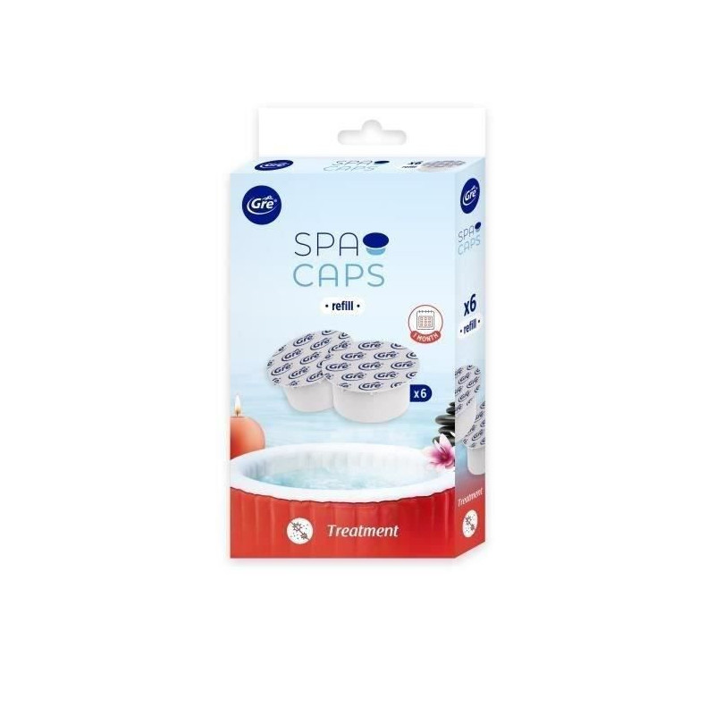 GRE SPA CAPS refills for inflatable spa disinfection - Chlorine-free -
