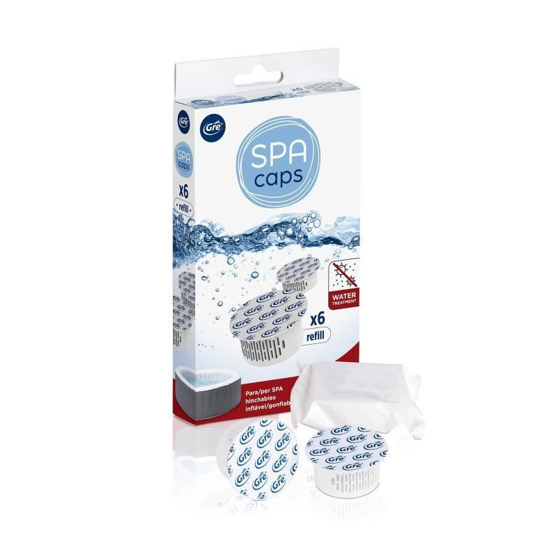 GRE SPA CAPS refills for inflatable spa disinfection - Chlorine-free -