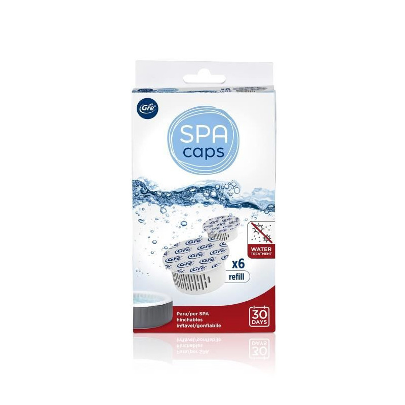 GRE SPA CAPS refills for inflatable spa disinfection - Chlorine-free -