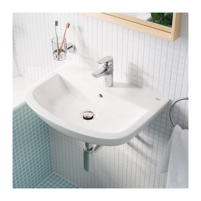 Bathroom faucet - GROHE Start Flow - Single lever mixer - Size S - Chr