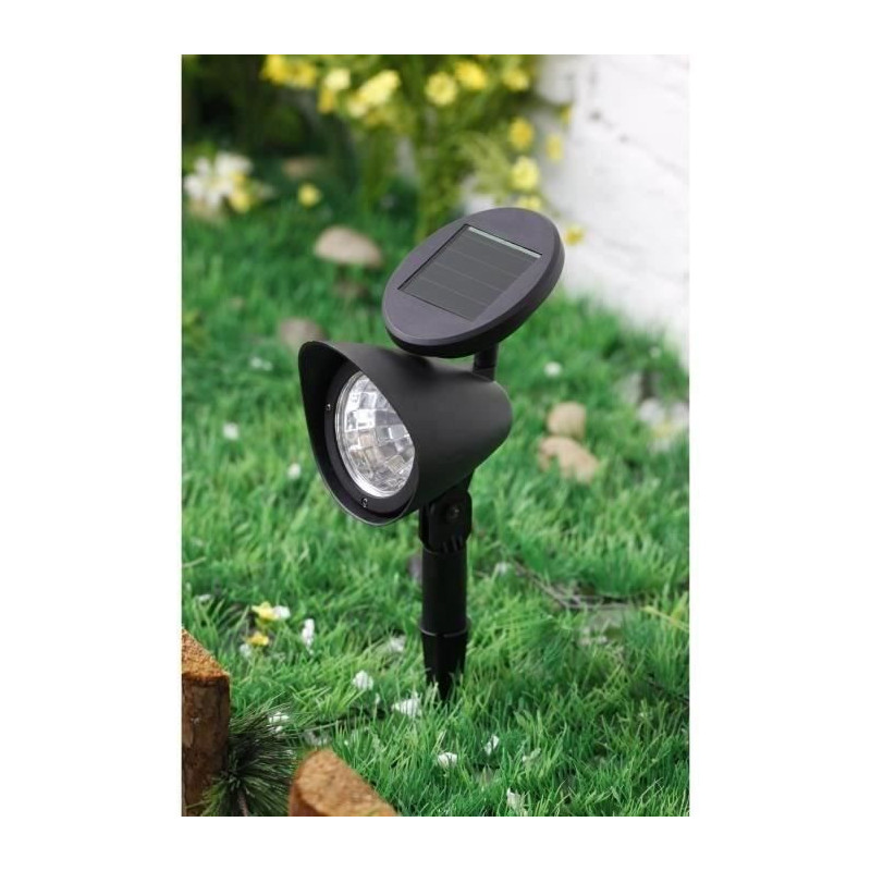 GALIX Plastic solar spotlight - Black