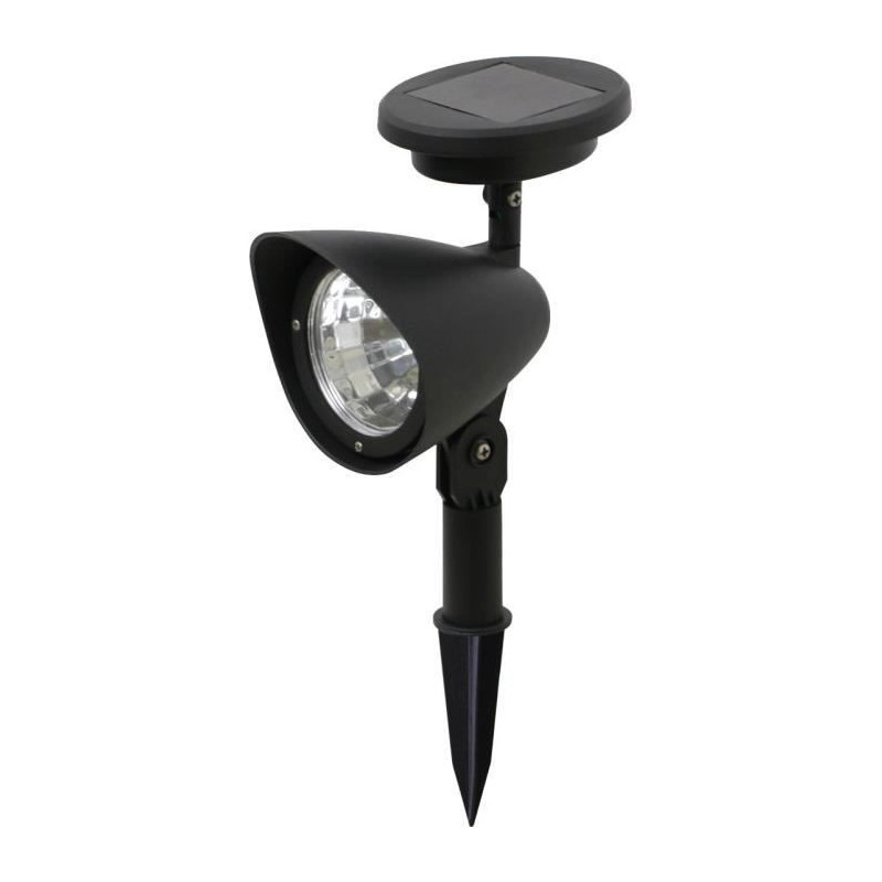 GALIX Plastic solar spotlight - Black