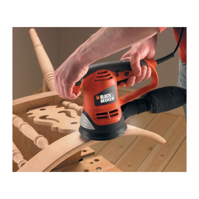 BLACK & DECKER Eccentric sander 125mm 480W