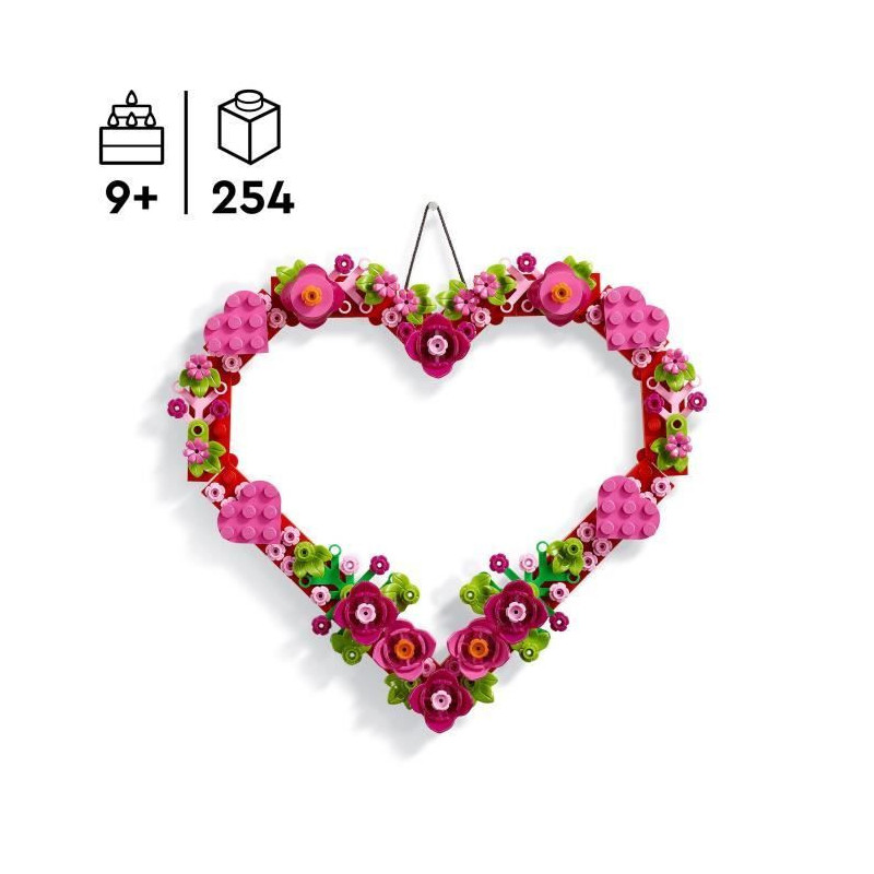 LEGO 40638 Heart Decoration - Toy for Kids Aged 9 and Up