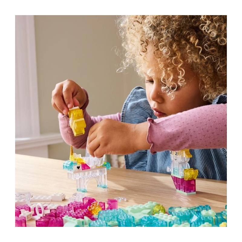 LEGO Classic 11040 Magical Transparent Brick Box - Building game for 5