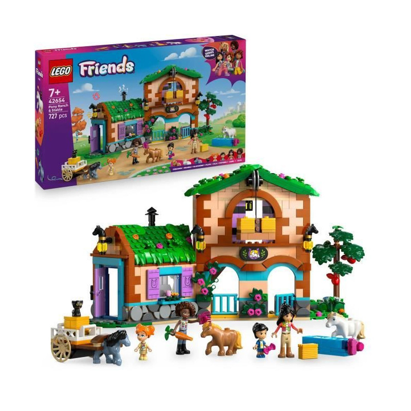 LEGO Friends 42654 Pony Ranch & Stables - Building Set for Girls Ages