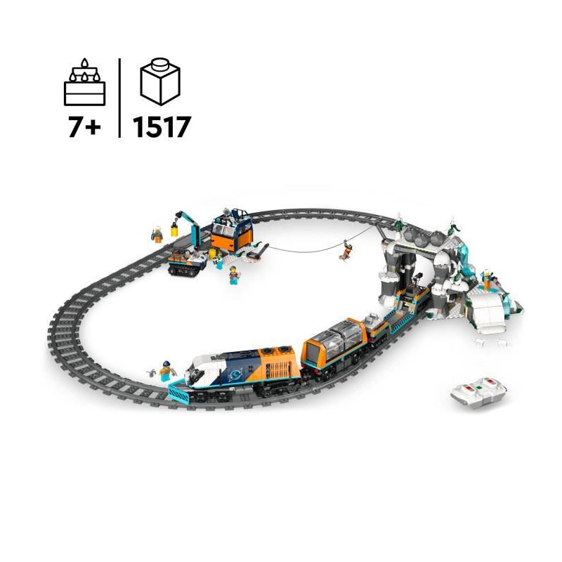 LEGO City 60470 Arctic Explorers Express - Game for Boys Ages 7 and Up