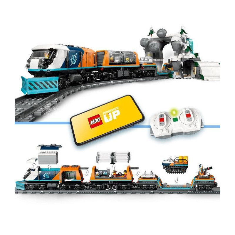LEGO City 60470 Arctic Explorers Express - Game for Boys Ages 7 and Up