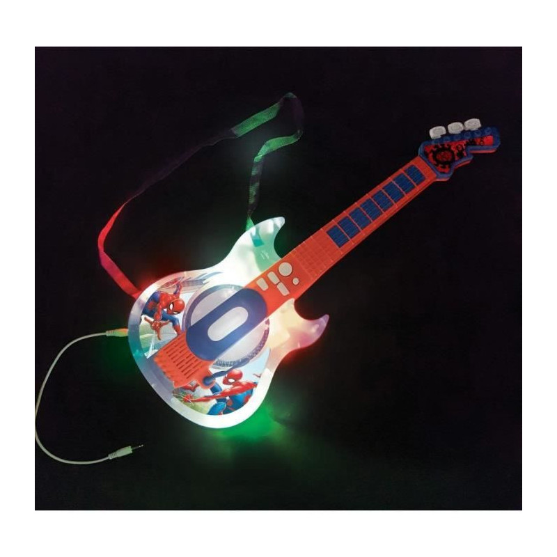 SPIDER-MAN - Luminous Electronic Guitar with glasses equipped with a m